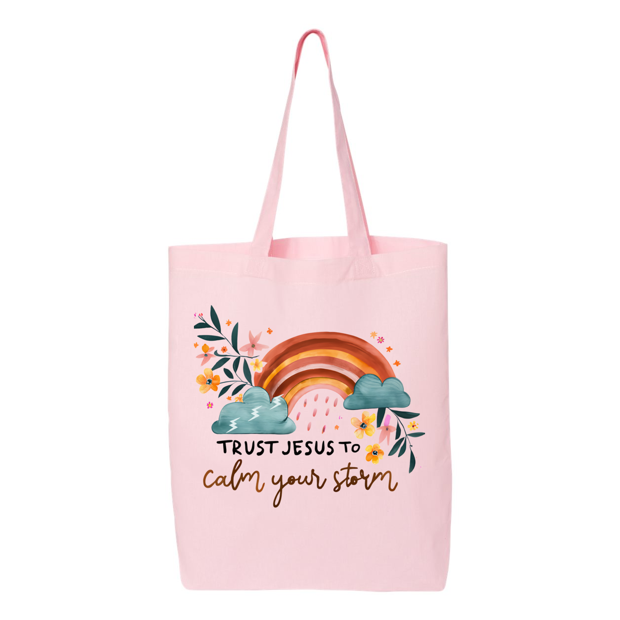 Trust Jesus To Calm Your Storm Tote Bag