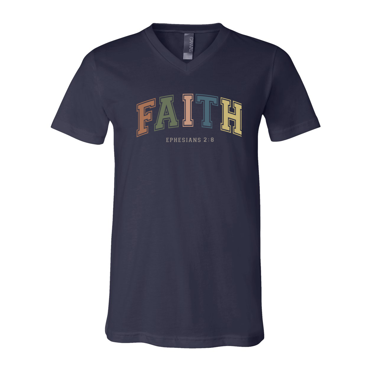 Faith Unisex V-Neck T-shirt