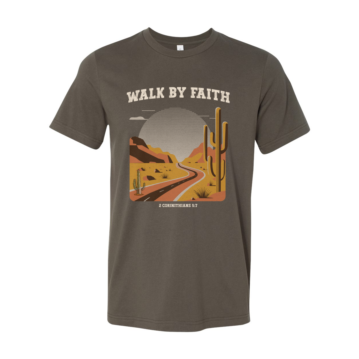 Walk By Faith Bible Verse Unisex T-Shirt