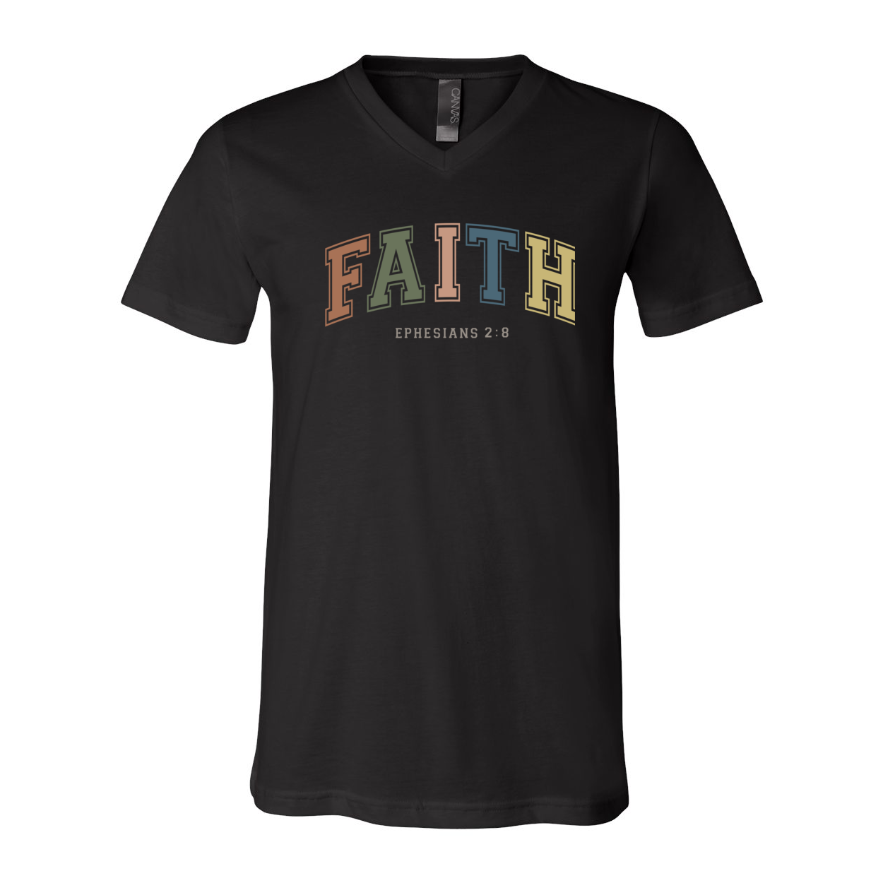 Faith Unisex V-Neck T-shirt