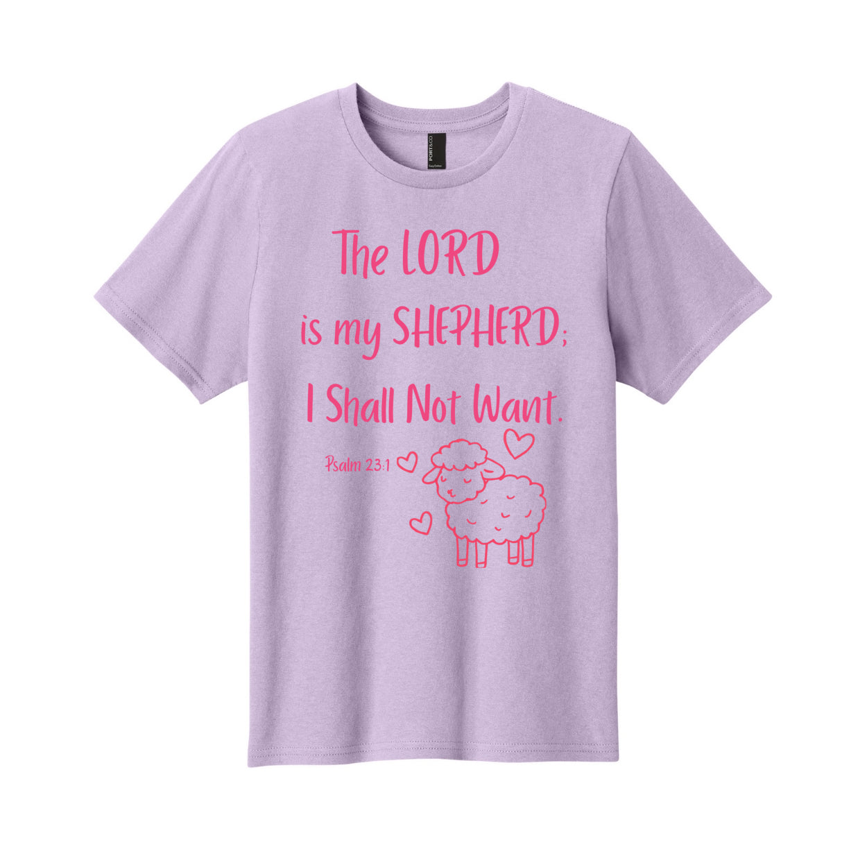 The Lord Is My Shepherd Children's Christian T-Shirt | Psalm 23:1 KJV