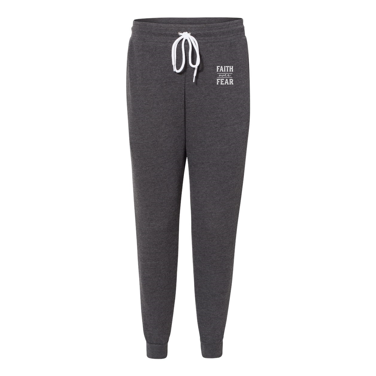 "Faith over Fear" Christian Fleece Joggers