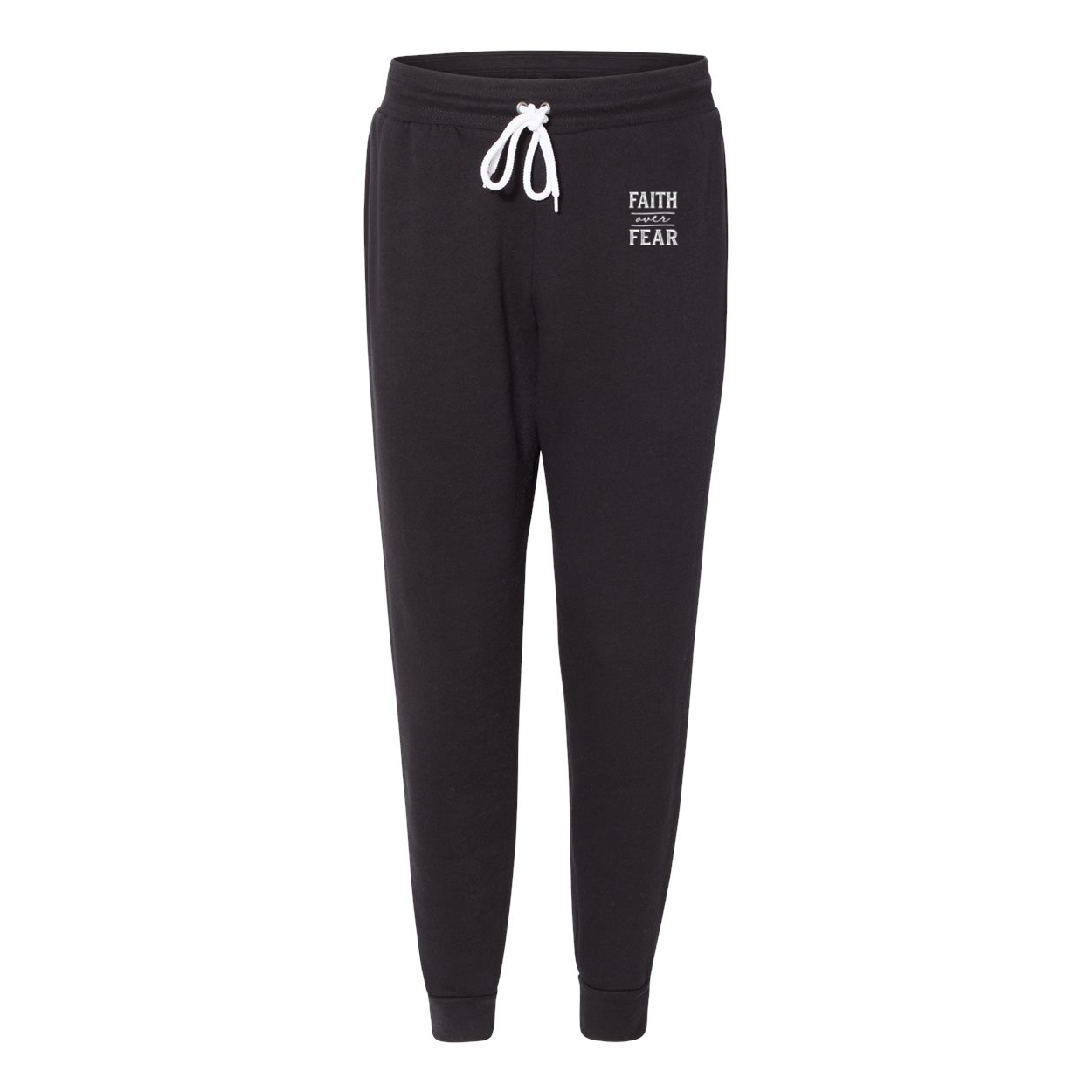 "Faith over Fear" Christian Fleece Joggers