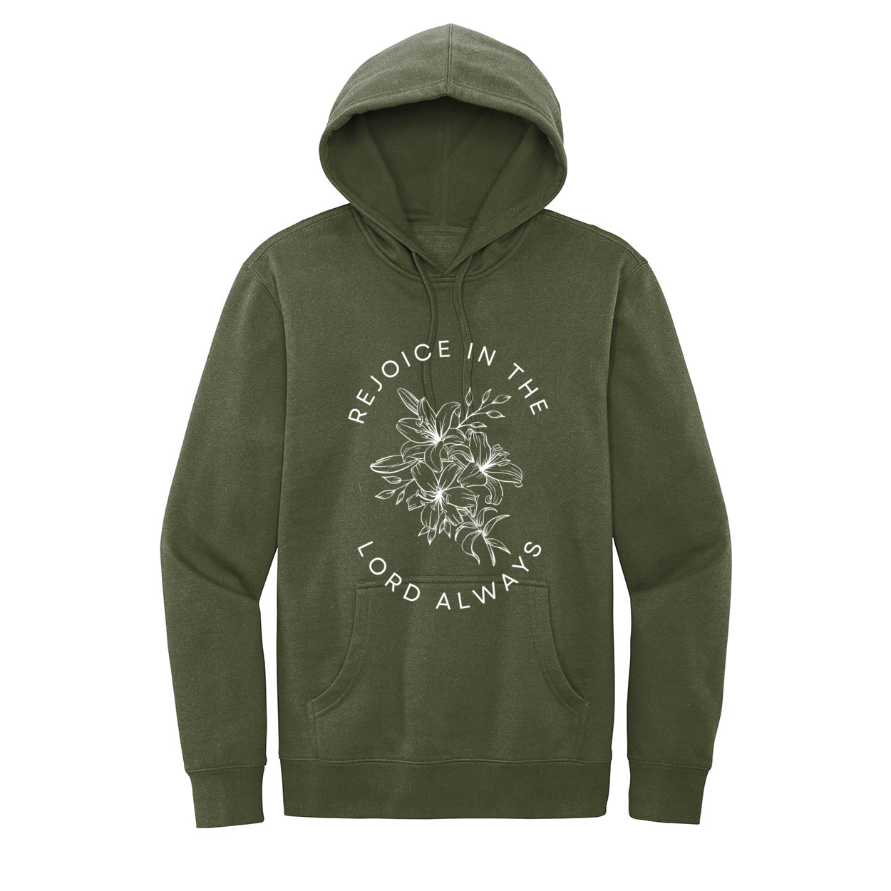 Rejoice In The Lord Always Fleece Hoodie