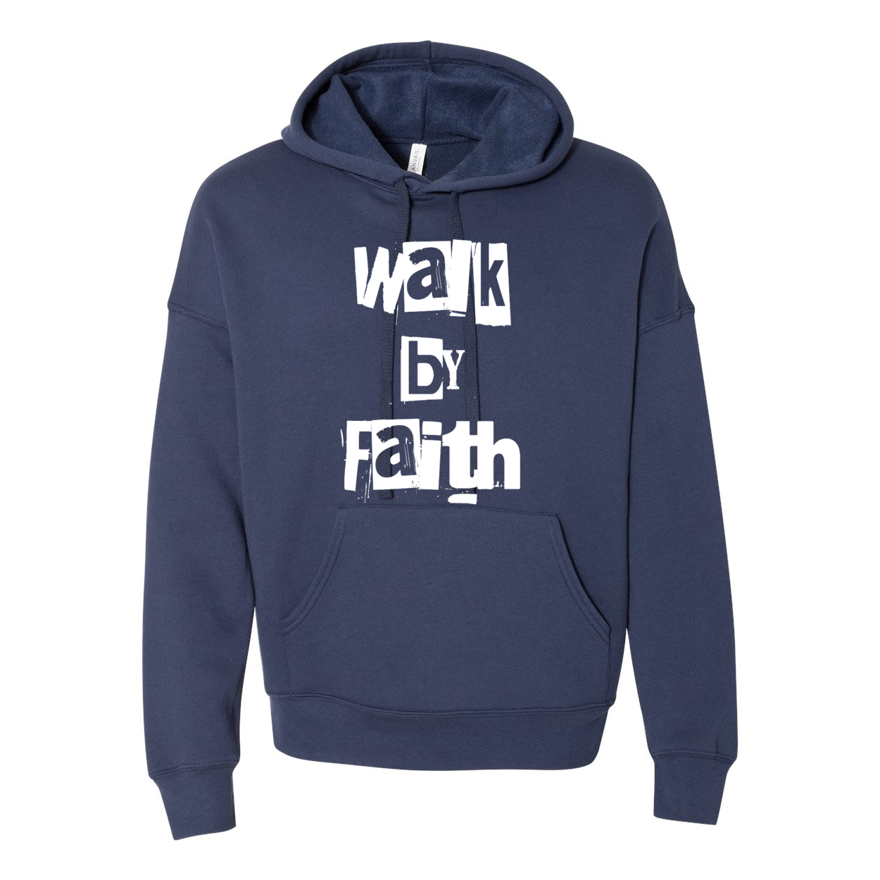 Walk By Faith Unisex Drop Shoulder Hoodie