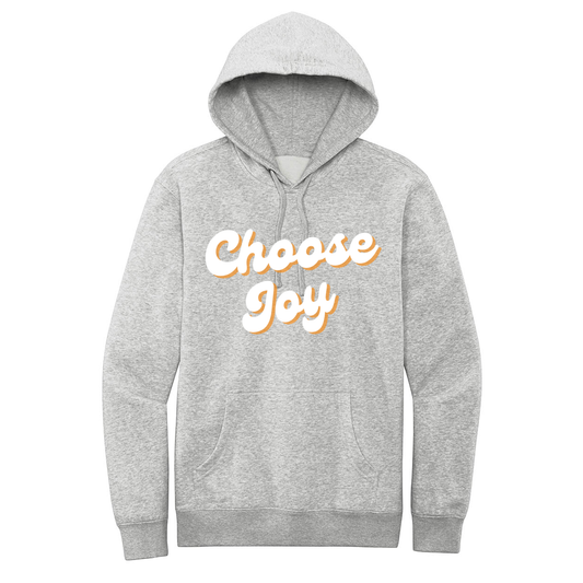 "Choose Joy Retro Fleece Hoodie"