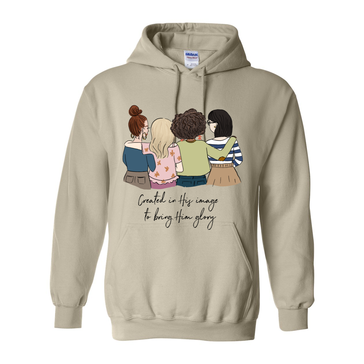 "Made In God's Image" Hooded Sweatshirt