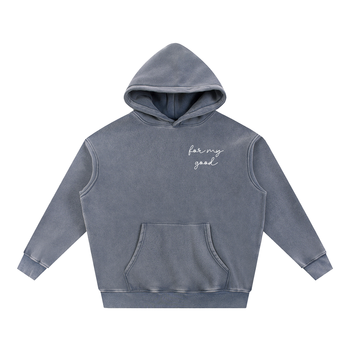 For My Good Snow Wash Oversized Hoodie | Romans 8:28