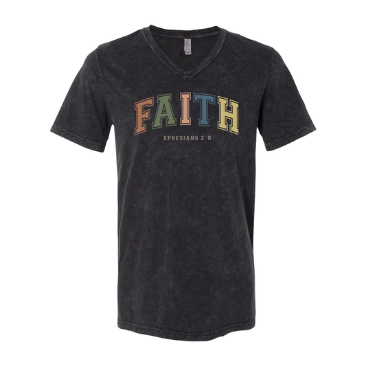 Faith Unisex V-Neck T-shirt