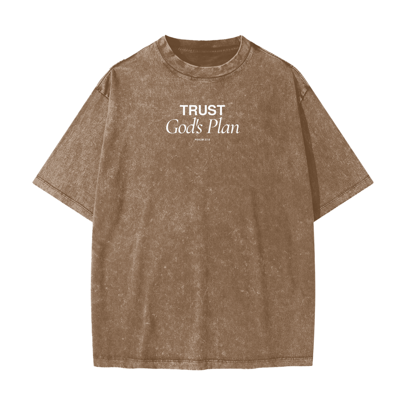 Trust God’s Plan Snow Washed Oversized T-Shirt