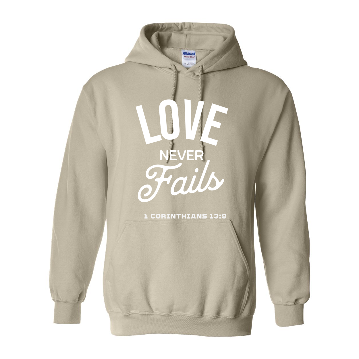 Love Never Fails Unisex Hoodie