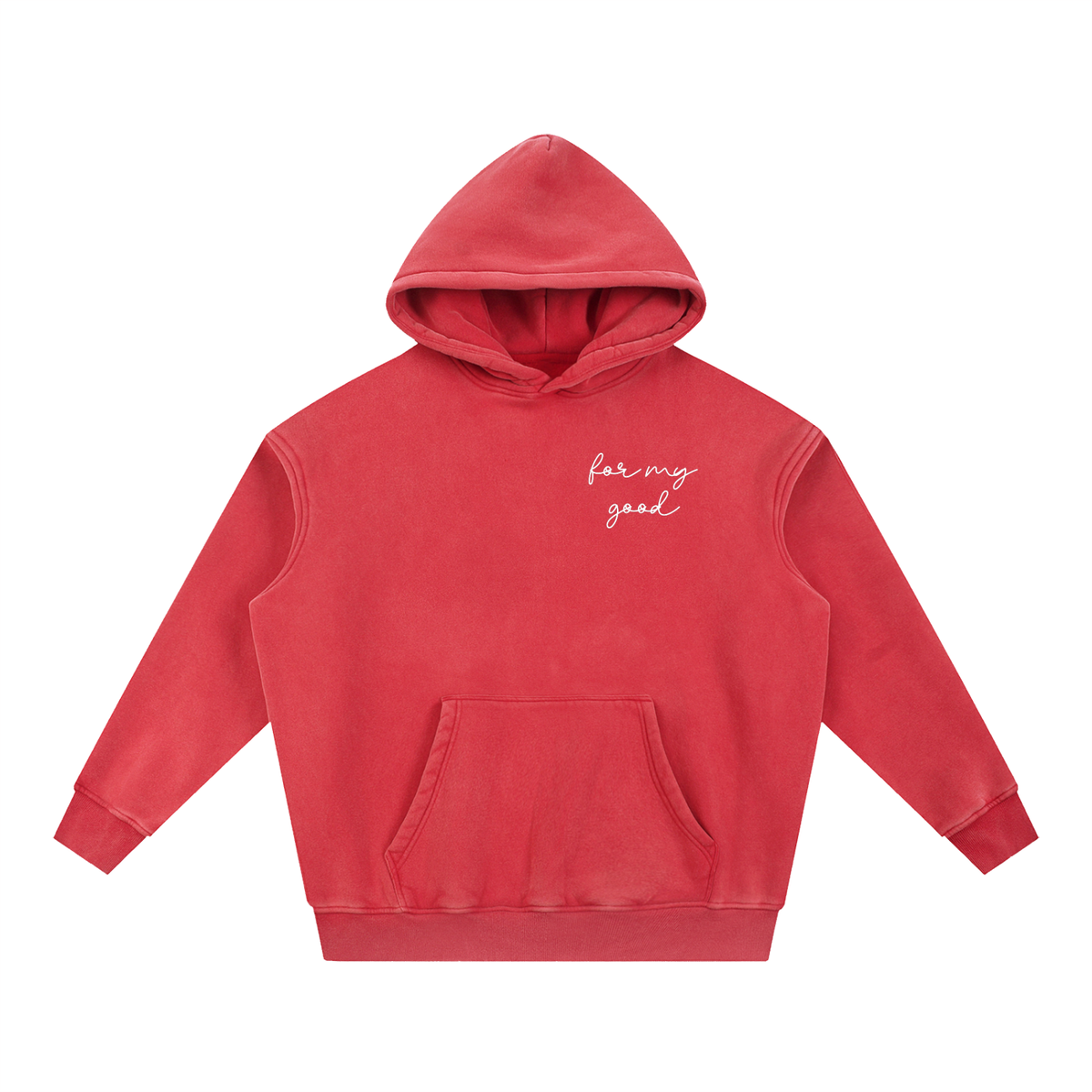 For My Good Snow Wash Oversized Hoodie | Romans 8:28