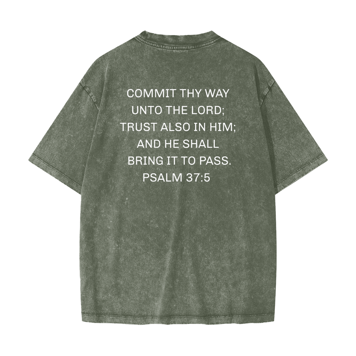Trust God’s Plan Snow Washed Oversized T-Shirt
