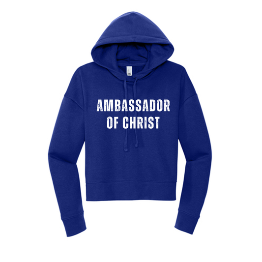 Ambassador of Christ Crop Hooded Sweatshirt