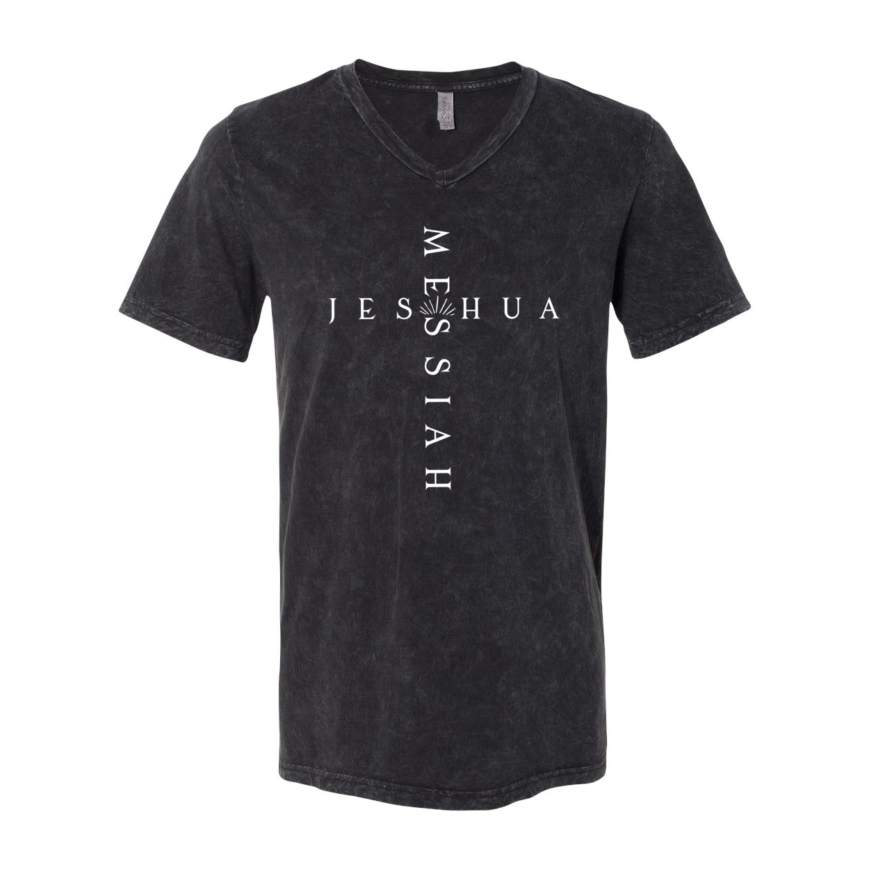 Messiah and Jeshua Cross V-Neck T-Shirt