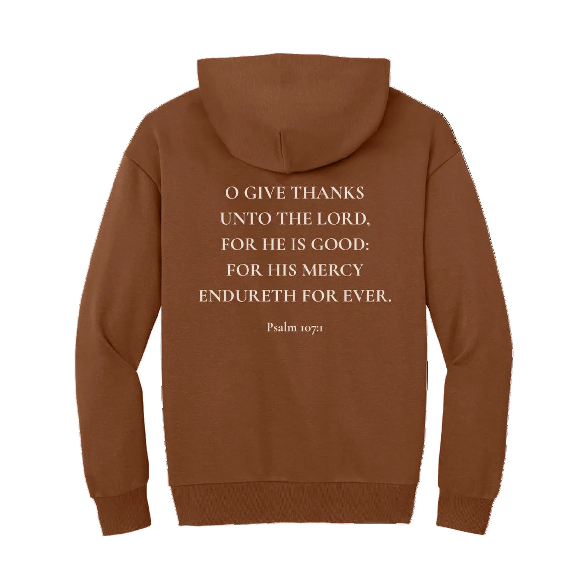 Give Thanks Scripture Unisex Fleece Hoodie
