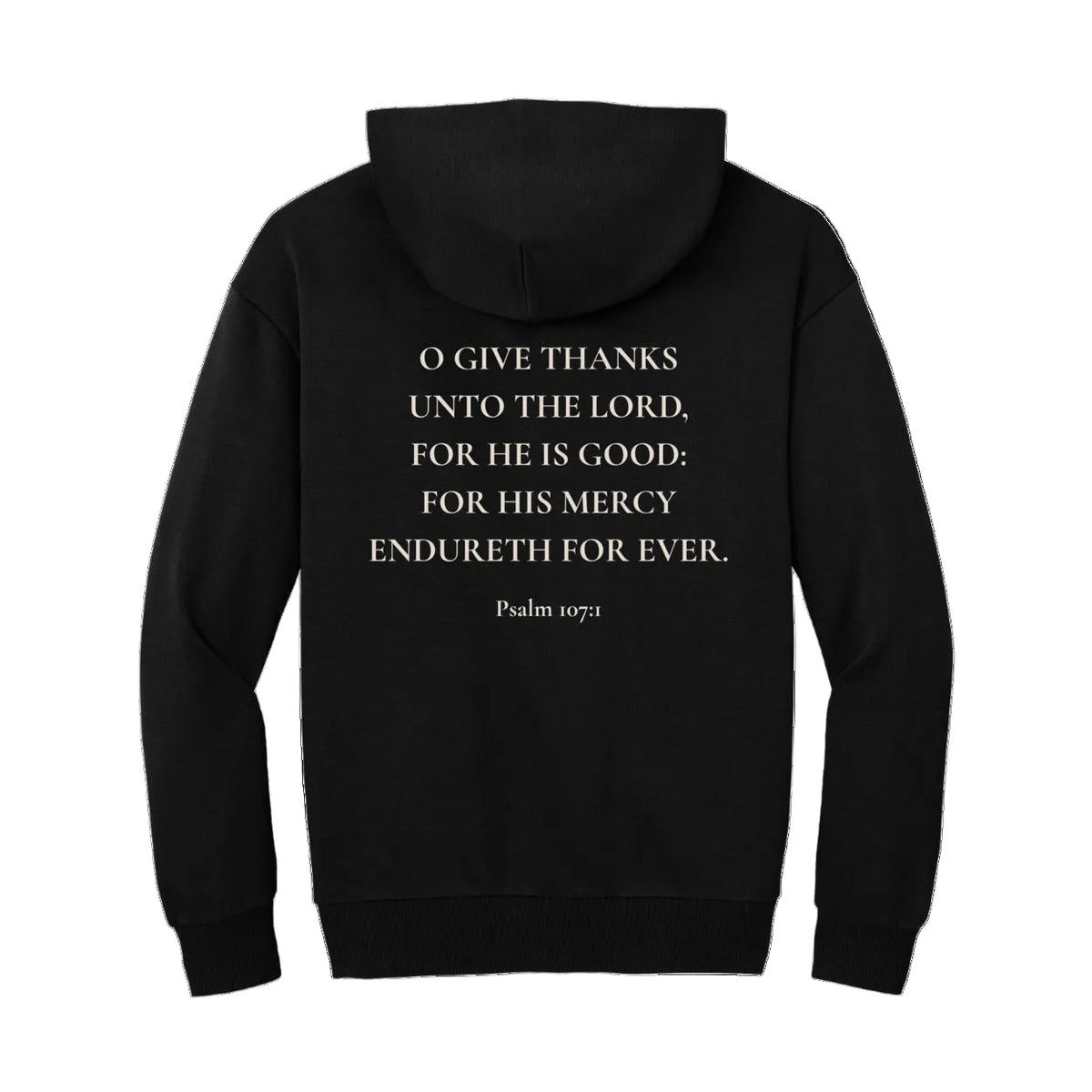 Give Thanks Scripture Unisex Fleece Hoodie