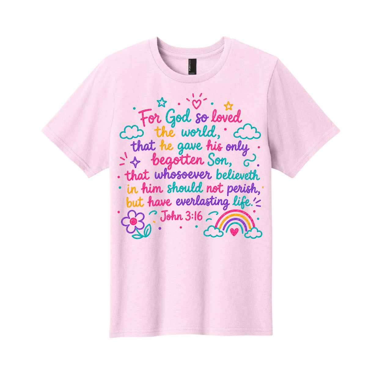 For God So Loved the World Children's Christian T-Shirt | John 3:16