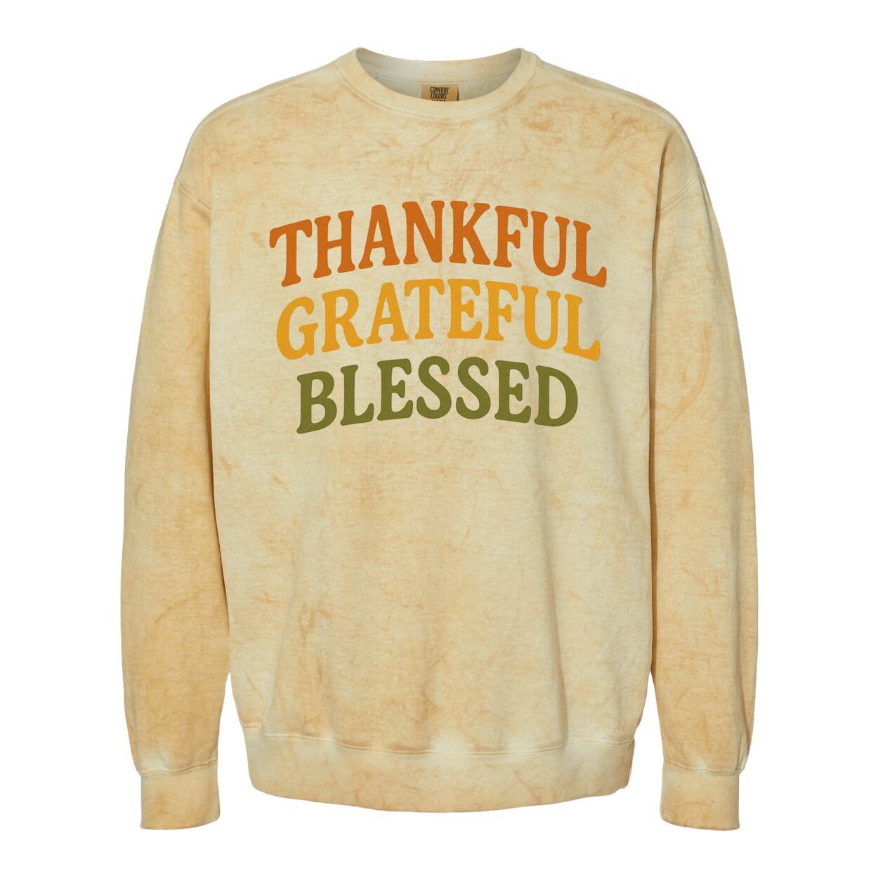 Thankful Grateful Blessed Fall Colors Unisex Sweatshirt