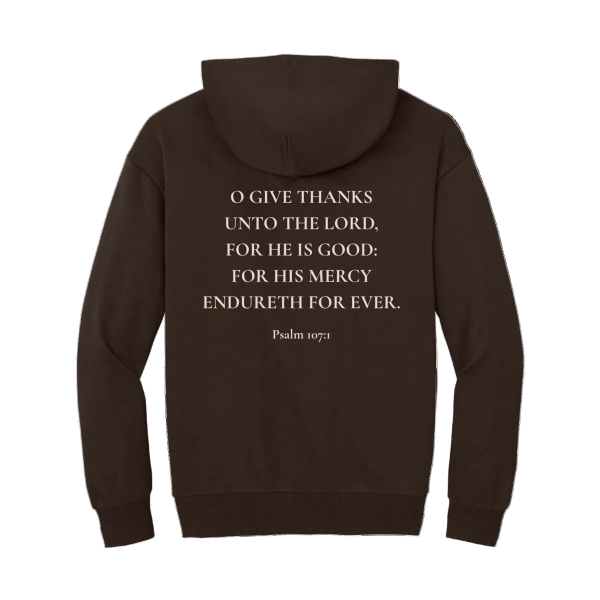 Give Thanks Scripture Unisex Fleece Hoodie