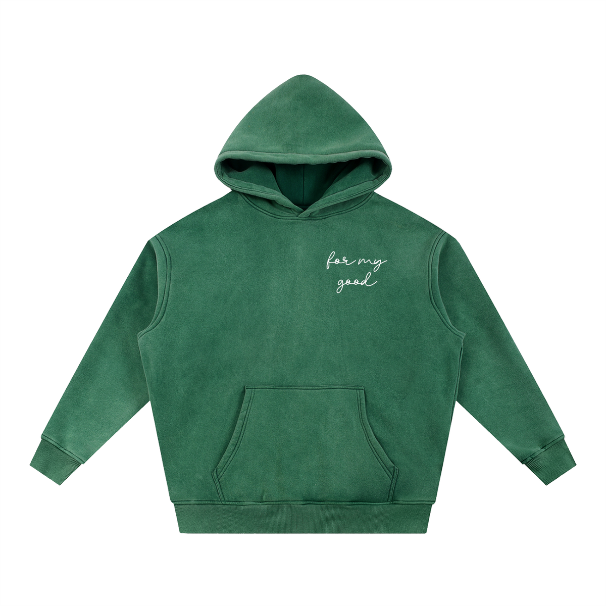 For My Good Snow Wash Oversized Hoodie | Romans 8:28