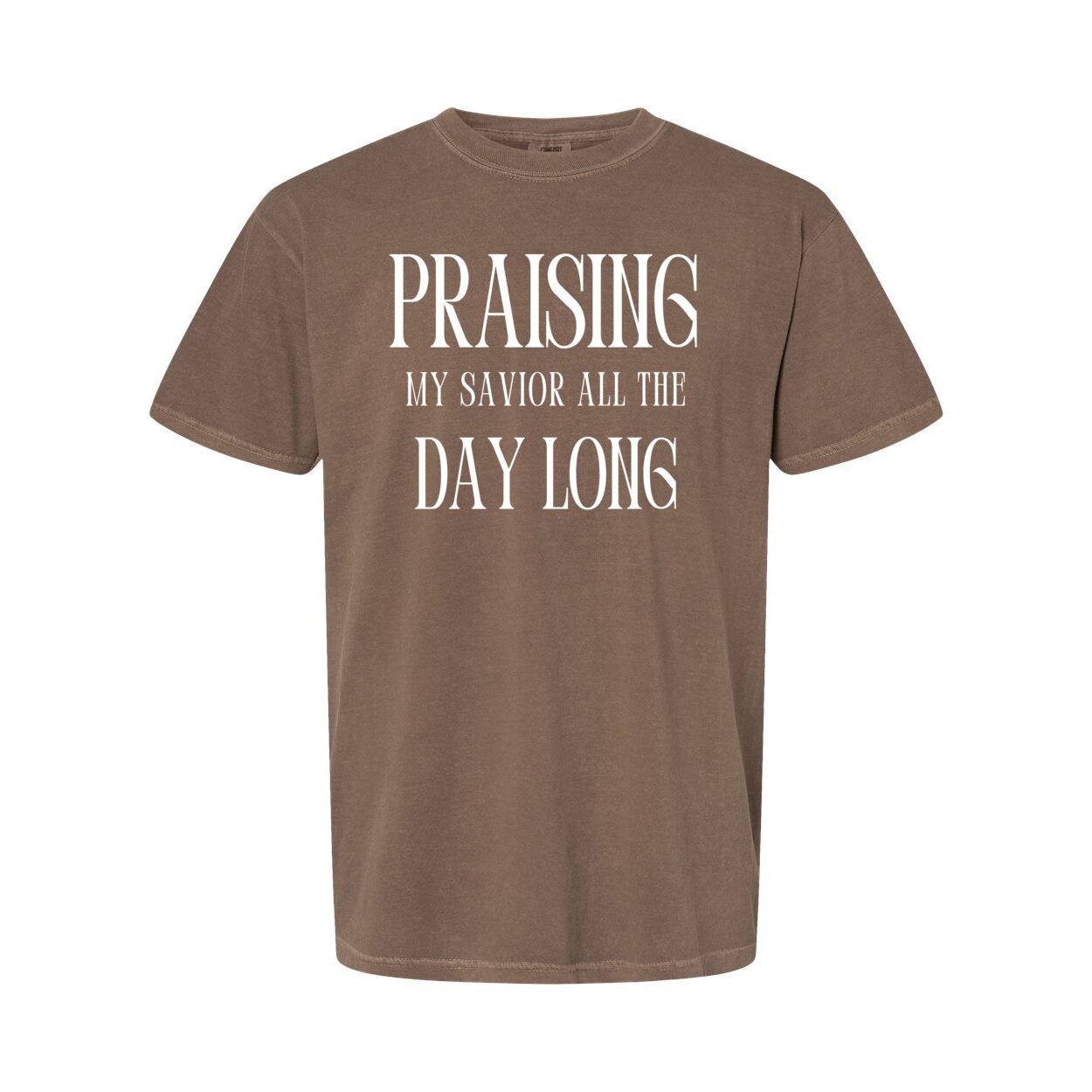 Praising My Savior All the Day Long Christian T Shirt