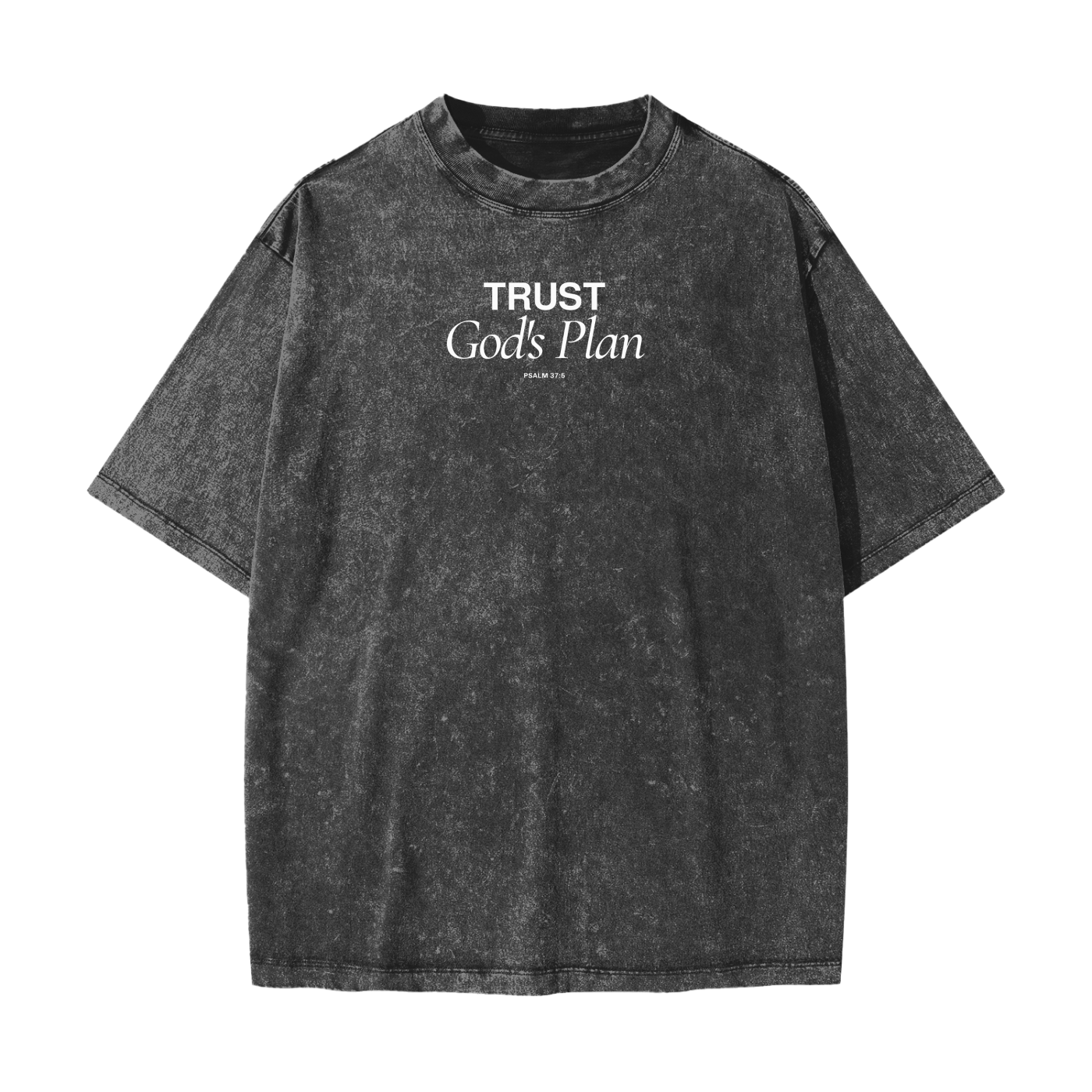 Trust God’s Plan Snow Washed Oversized T-Shirt