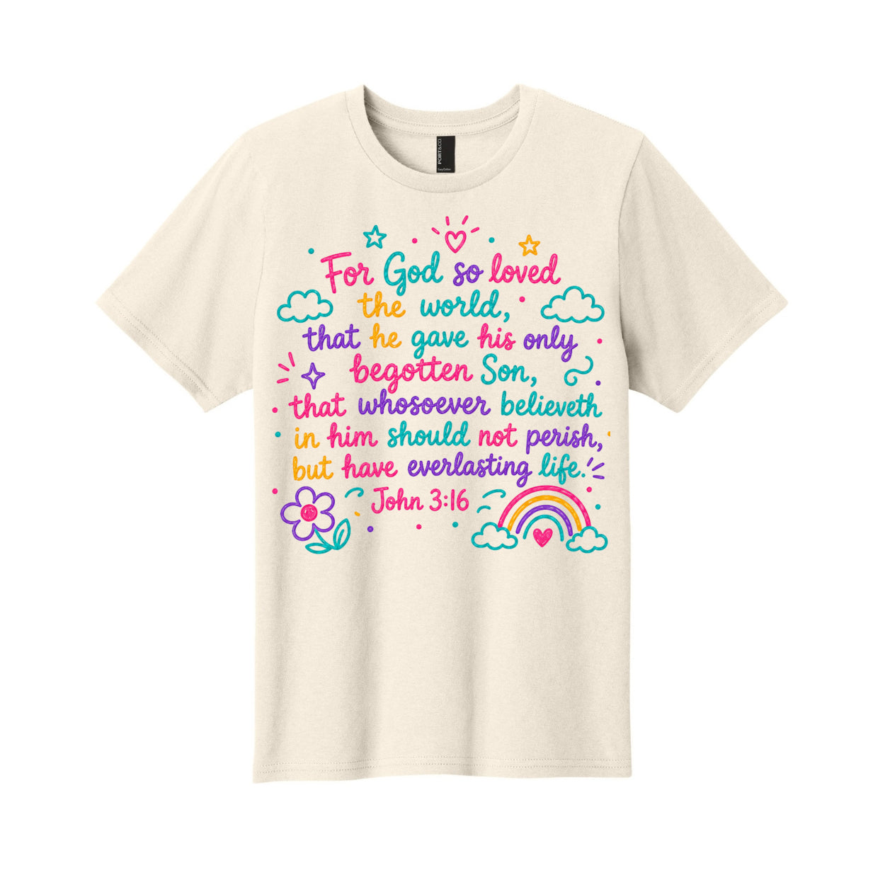 For God So Loved the World Children's Christian T-Shirt | John 3:16