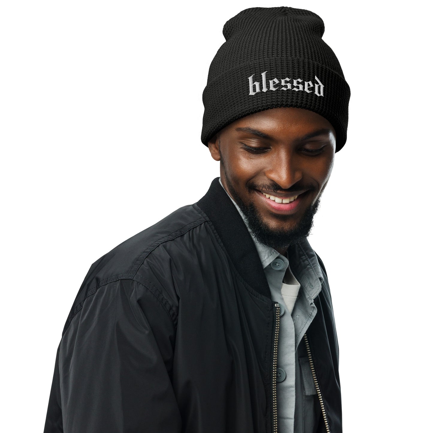 "Blessed" Waffle Hat