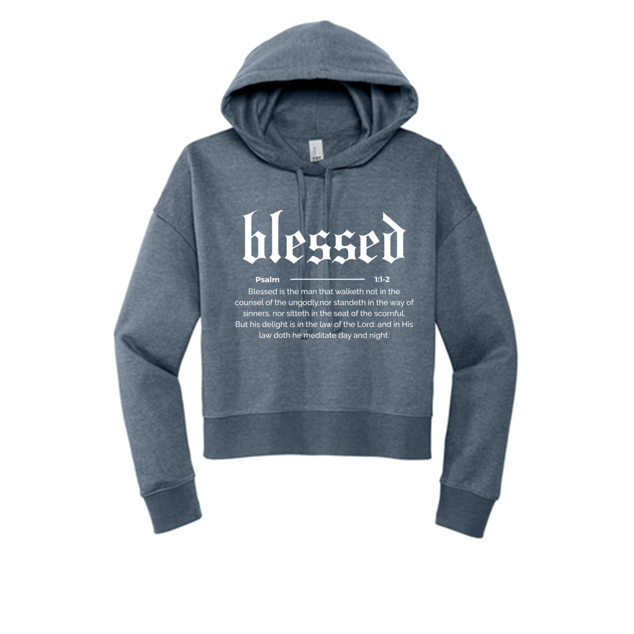 Blessed Cropped Fleece Hoodie