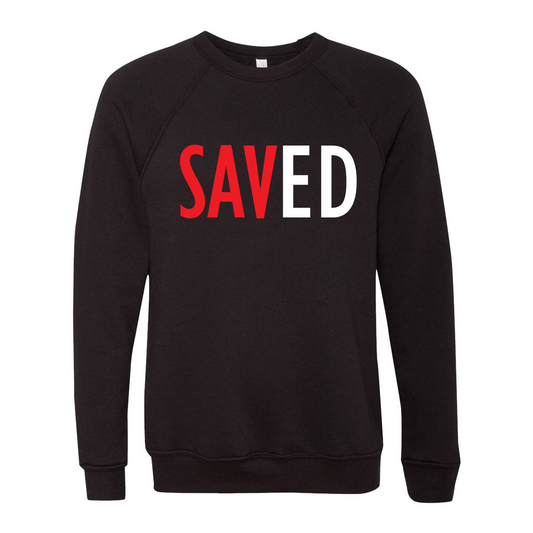 "Saved" Fleece Crewneck Sweatshirt