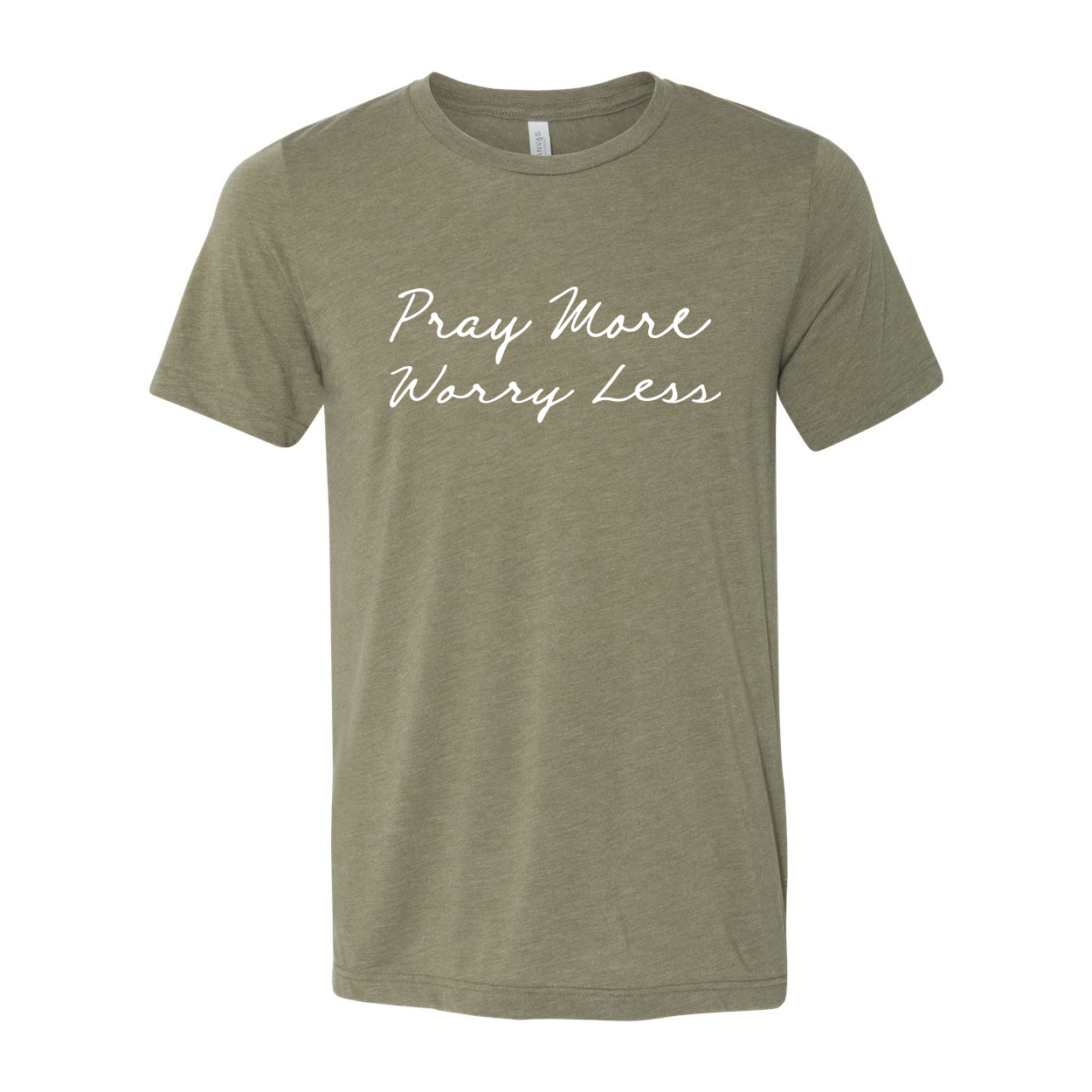 Pray More Worry Less Christian T-Shirt