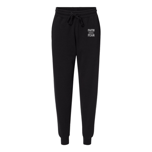 Faith over Fear Fleece Women Joggers
