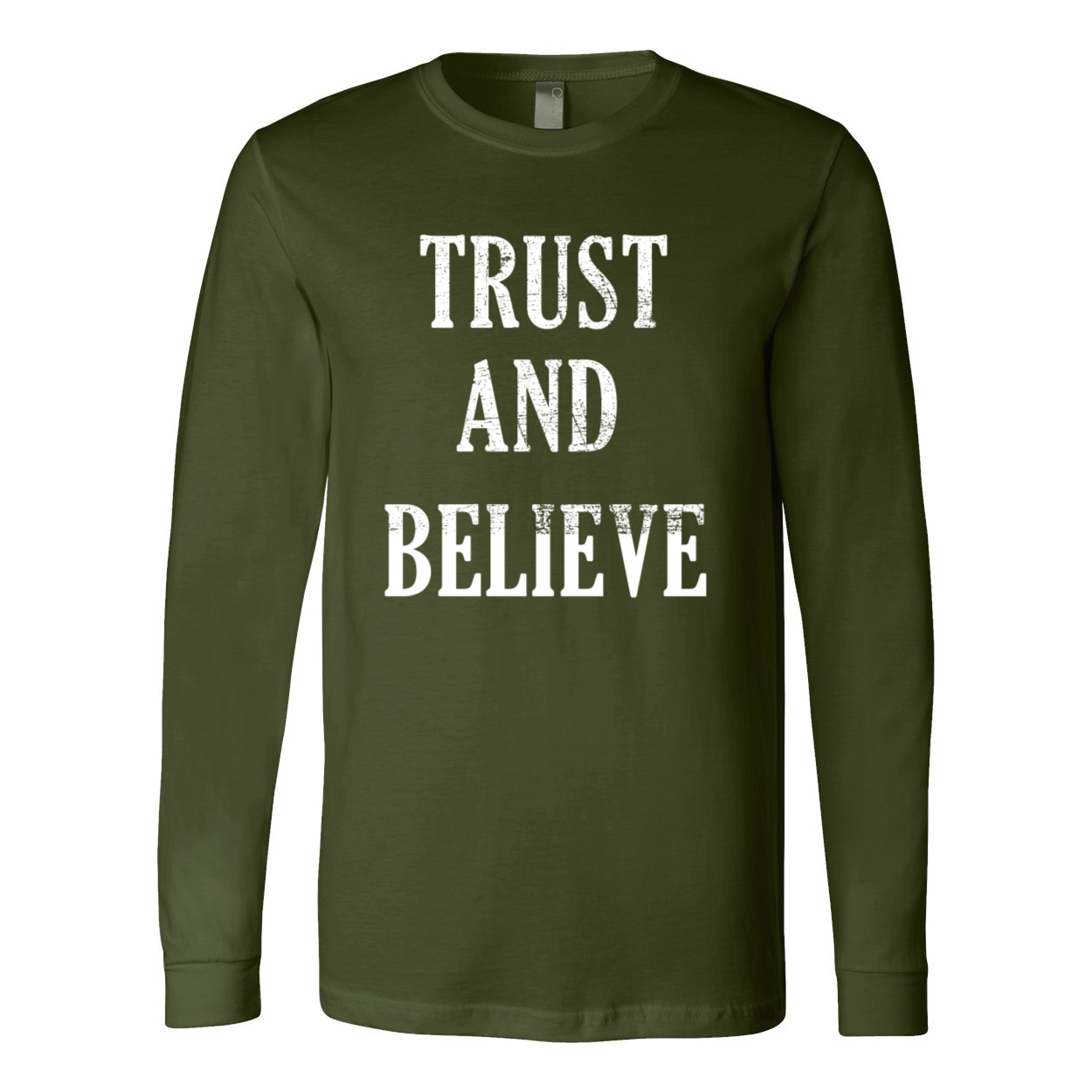 "Trust and Believe" Long Sleeve Jersey Tee