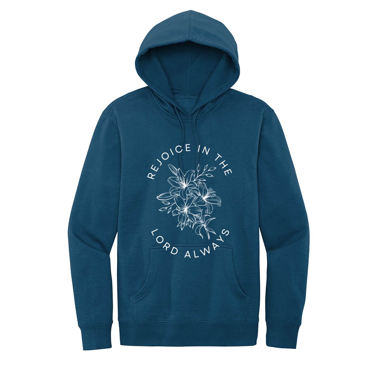 Rejoice In The Lord Always Fleece Hoodie