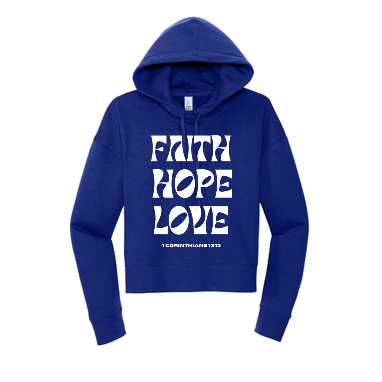 Faith Hope Love Women’s Crop Fleece Hoodie