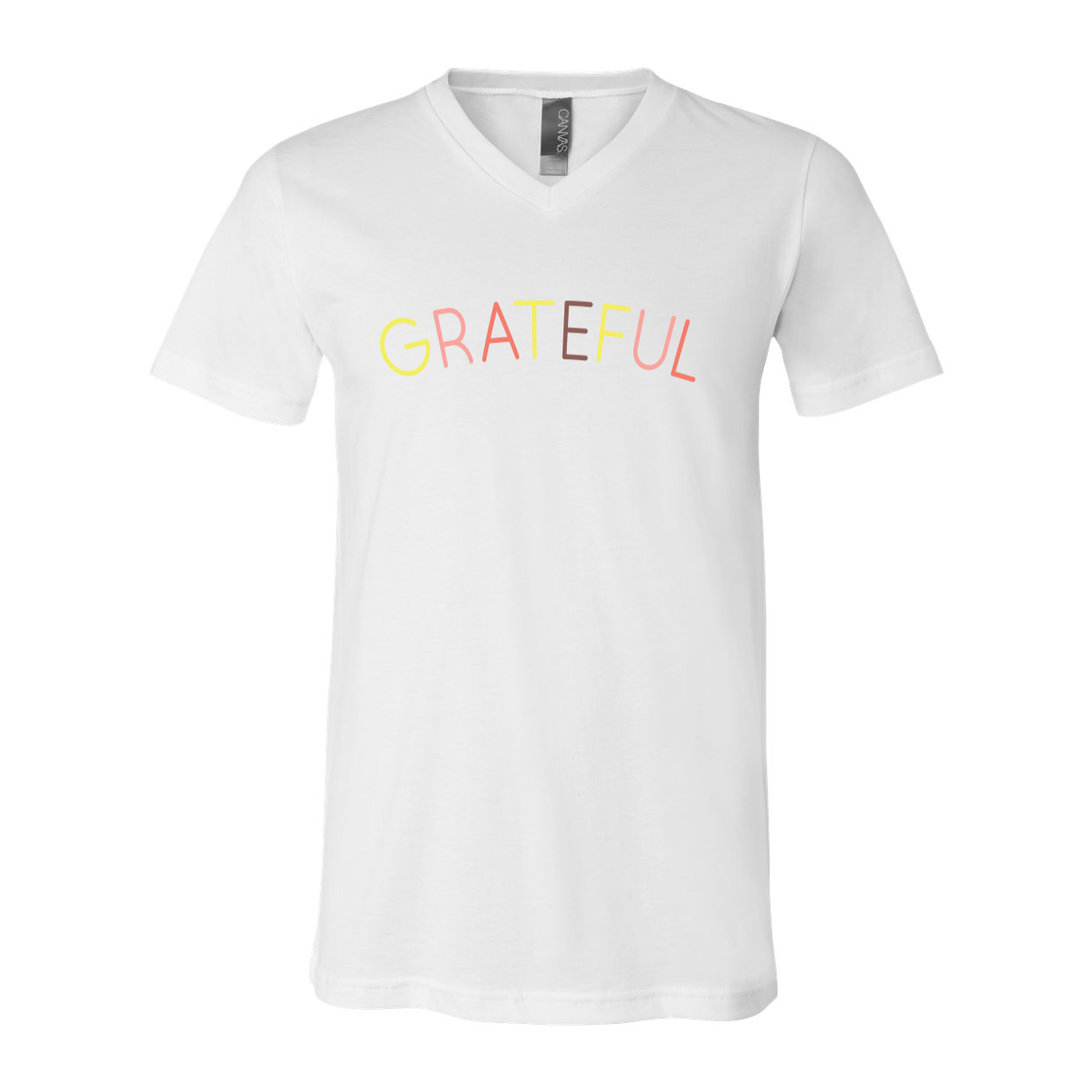 Grateful V-Neck Jersey Tee