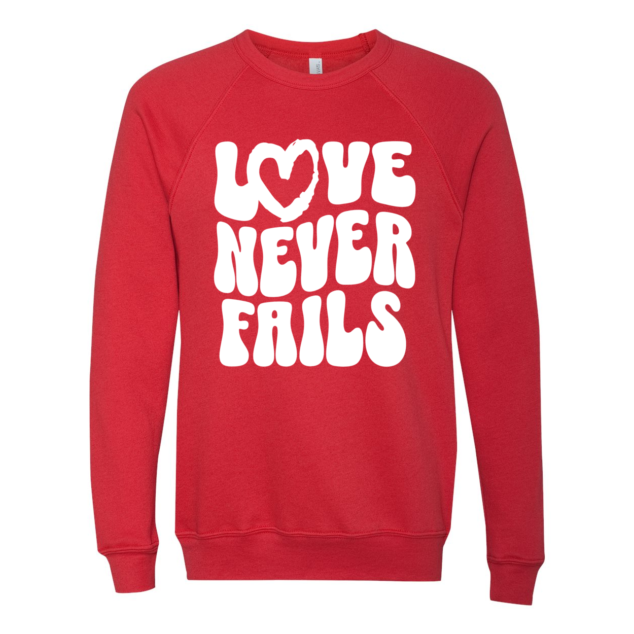 Love Never Fails Unisex Sweatshirt