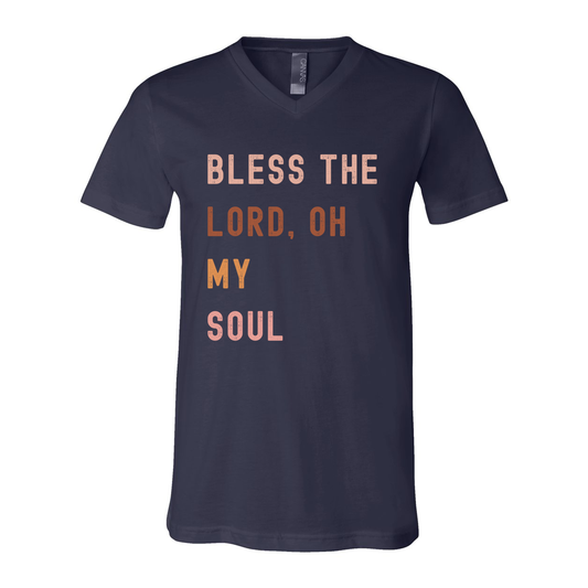 Bless The Lord Oh My Soul Unisex V-Neck TShirt