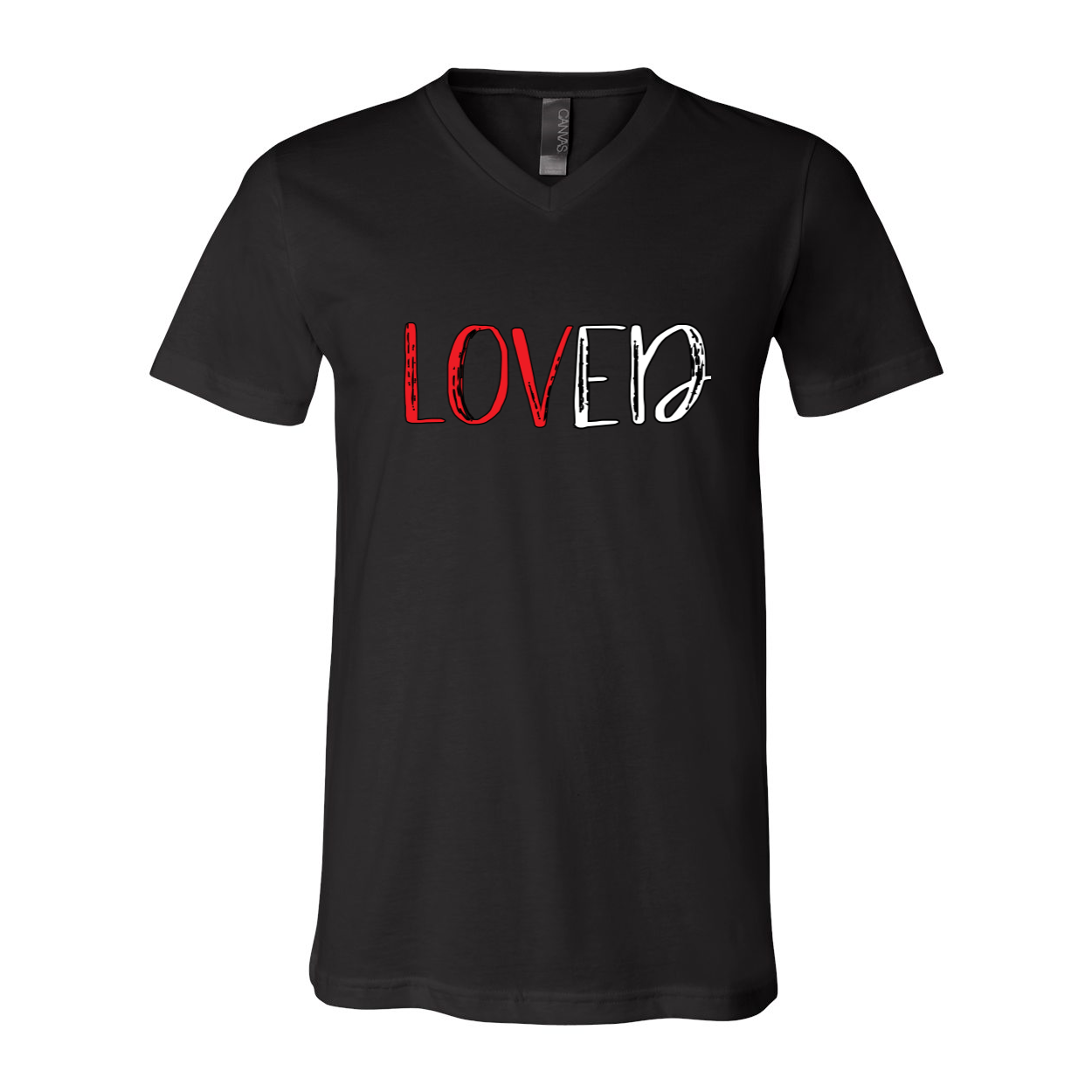 "LOVED" Unisex Short Sleeve V-Neck T-Shirt