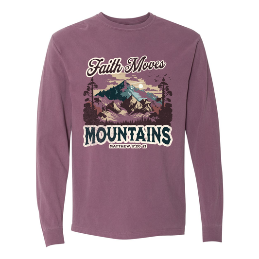 Faith Moves Mountains Unisex Long Sleeve T-Shirt