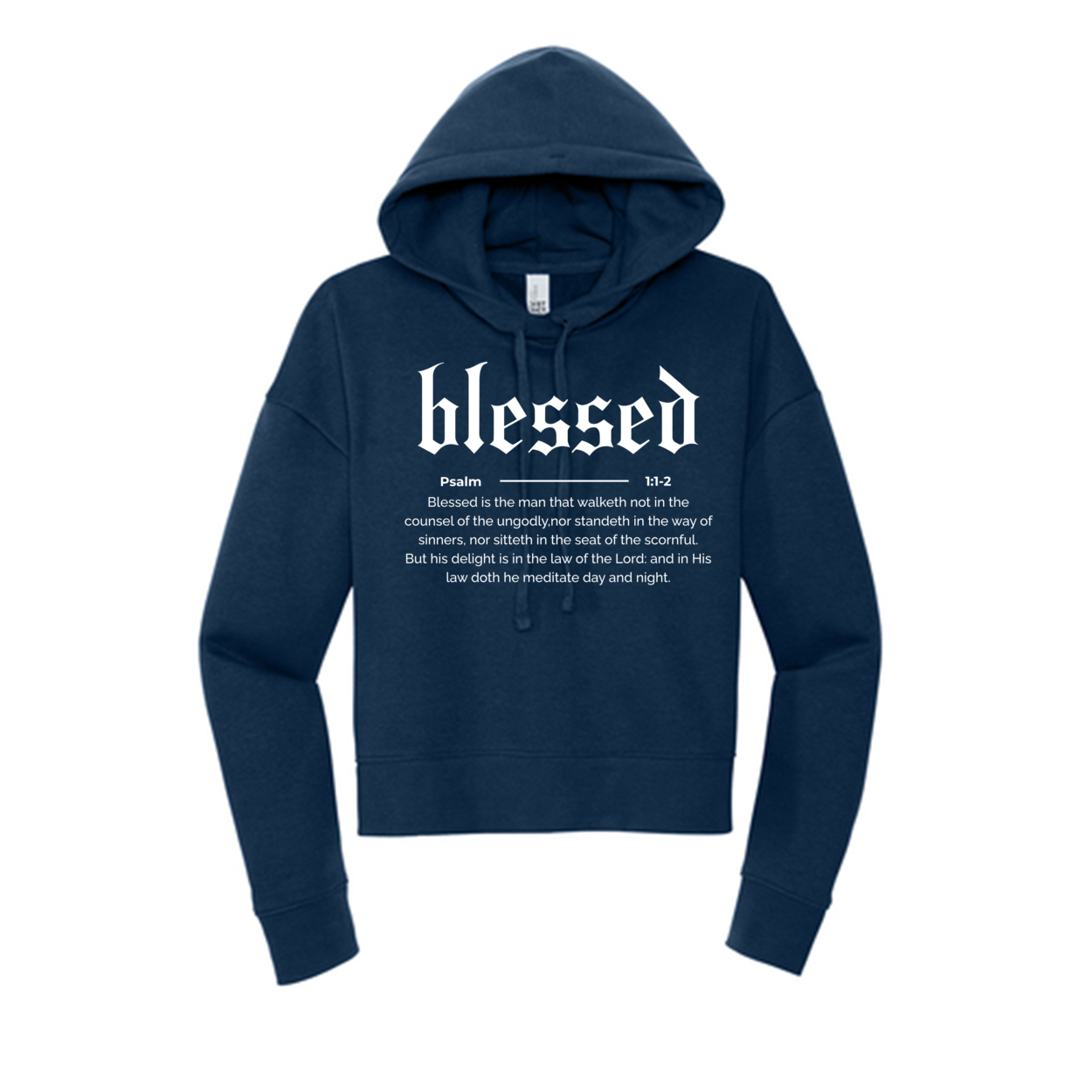 Blessed Cropped Fleece Hoodie