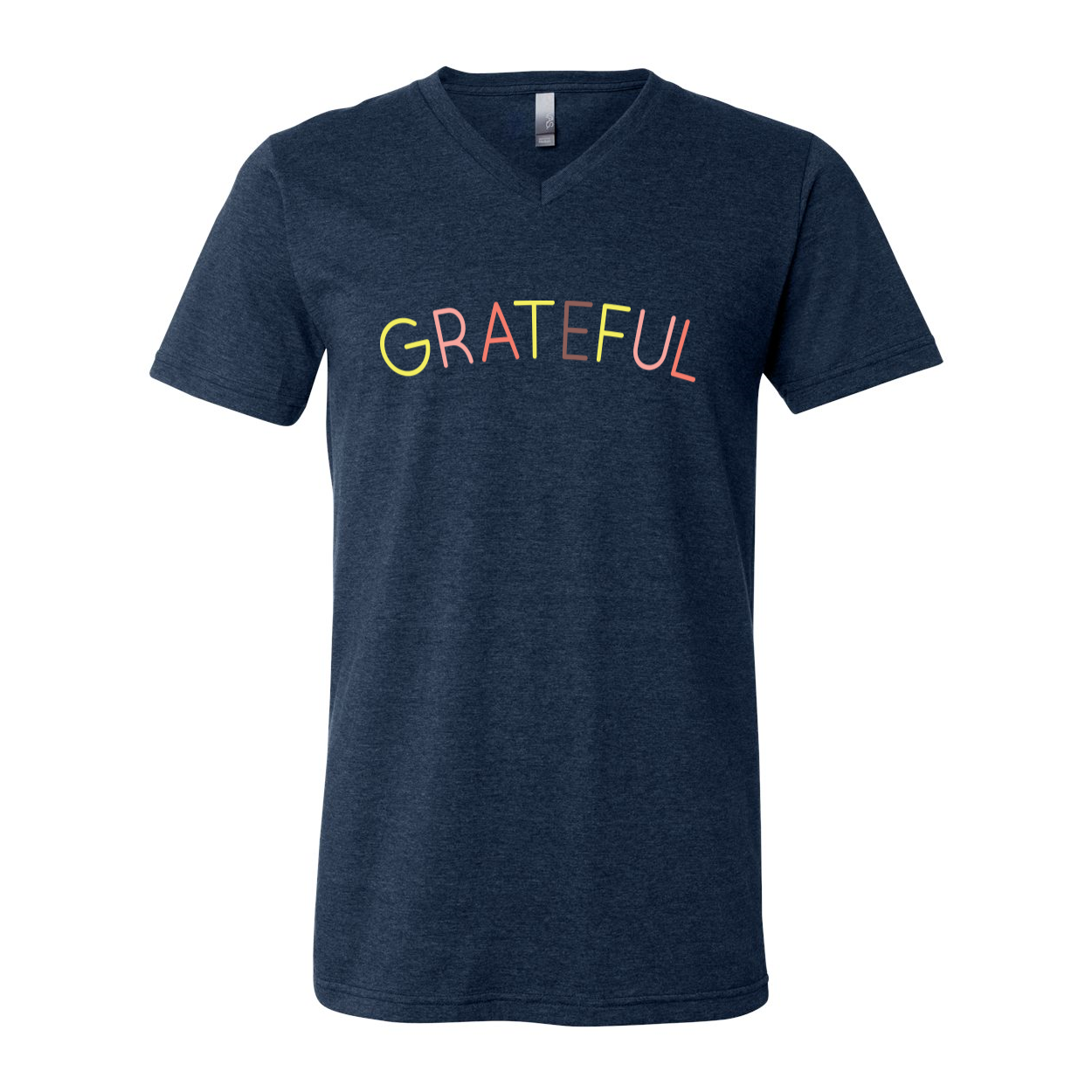 Grateful V-Neck Jersey Tee